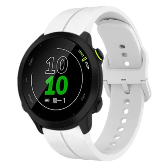 Per Garmin Forerunner 158 cinturino in silicone da 20 mm (bianco)
