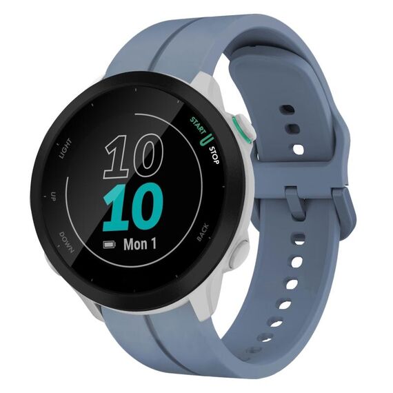 Per Garmin Forerunner 55 cinturino in silicone da 20 mm con cinturino (blu)