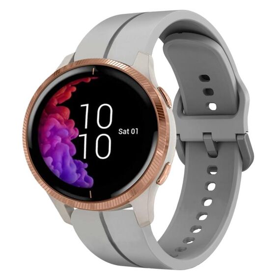 Per cinturino in silicone Garmin Venu 20mm Loop (grigio)