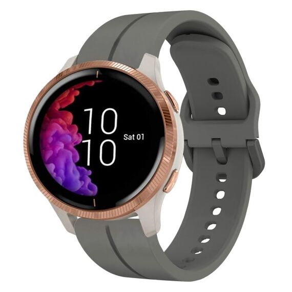 Per cinturino in silicone Garmin Venu 20mm Loop (grigio scuro)