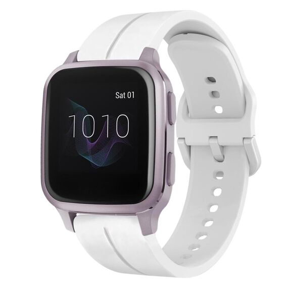 Per cinturino in silicone Garmin Venu SQ da 20 mm (bianco)