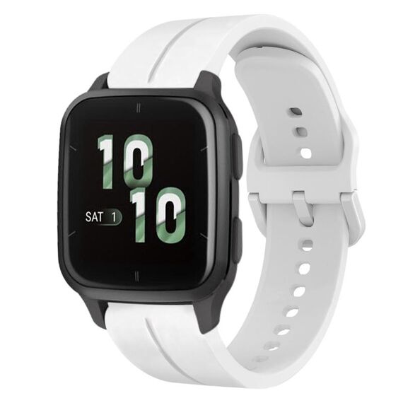 Per Garmin Forerunner Sq2 cinturino in silicone da 20 mm con cinturino (bianco)