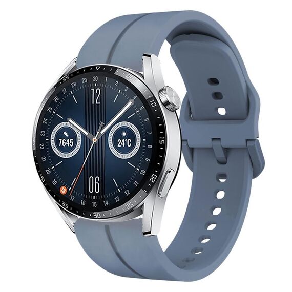 Per Huawei Watch GT3 42mm 20mm cinturino in silicone con cinturino (blu)