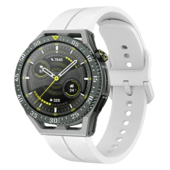 Per Huawei Watch GT 3 SE cinturino in silicone da 22 mm con cinturino (bianco)