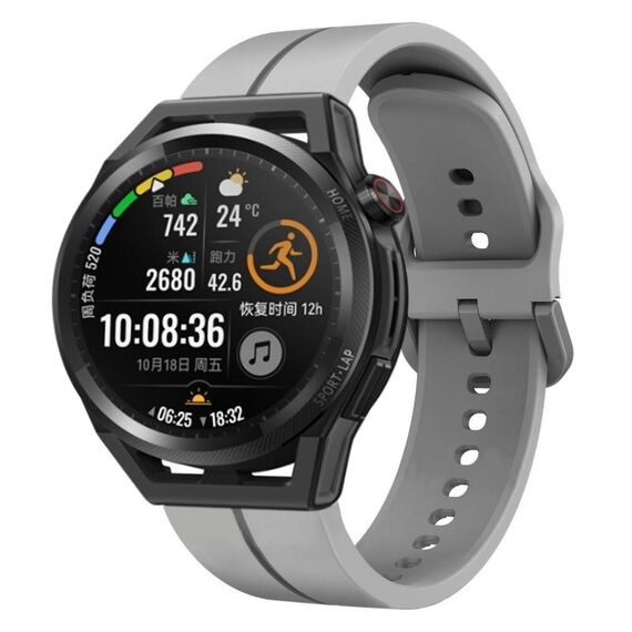 Per Huawei Watch GT Runner 22mm Loop cinturino in silicone (grigio)