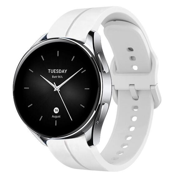 Per Xiaomi MI Watch S2 Cinturino in silicone da 22 mm con cinturino (bianco)