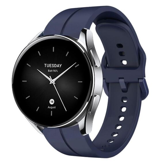 Per Xiaomi MI Watch S2 Cinturino in silicone da 22 mm con cinturino (blu navy)