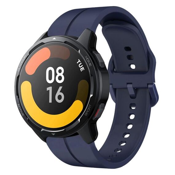 Per Xiaomi MI Watch S1 Active 22mm Loop cinturino in silicone (blu navy)