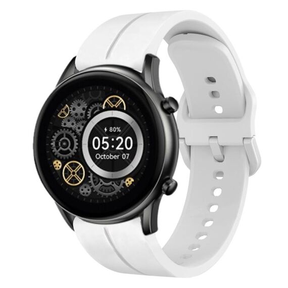 Per Xiaomi Haylou RT2 LS10 cinturino in silicone da 22 mm con cinturino (bianco)