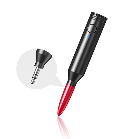 M416 Car Bluetooth Receiver Player Audio Receiver Adapter AUX Converter (Rose Red)