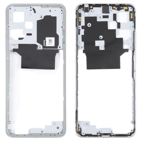 Per Xiaomi Redmi Note 12 Cornice con cornice centrale (bianca)