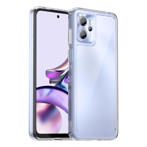 Per Motorola Moto G13 Custodia per telefono in acrilico serie colorata + TPU (trasparente)