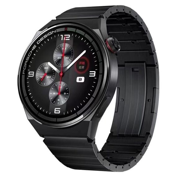 Per Huawei Watch 3 / GT 3 Pro / GT 2 Cinturino universale in acciaio al titanio a sgancio rapido (nero)