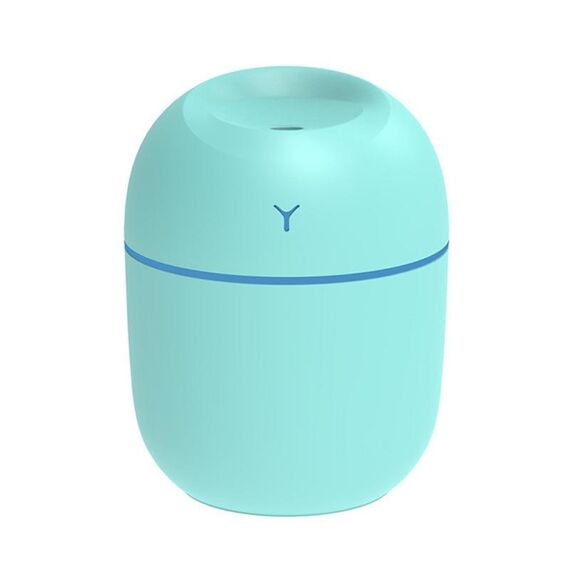 Umidificatore per auto con luce notturna colorata per mini desktop USB, specifiche: 220 ml (Y2-blu)