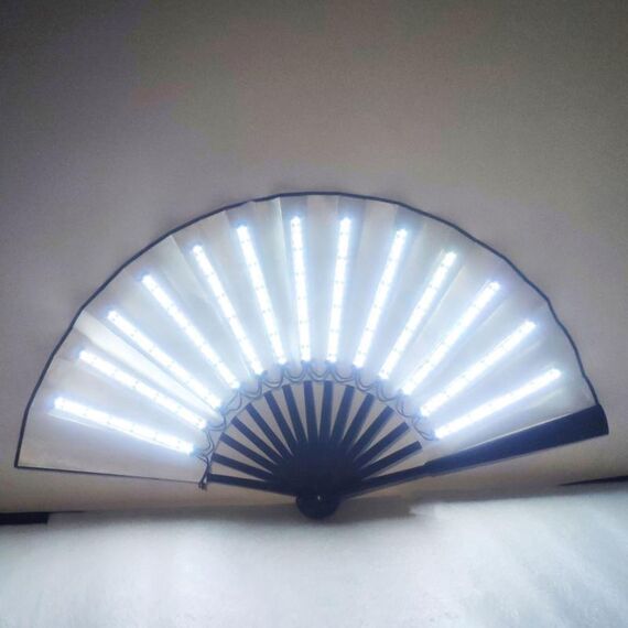 00021 LED Prom Lighting Ventaglio pieghevole Bar Atmosfera colorata Puntelli di gruppo, Colore: bianco