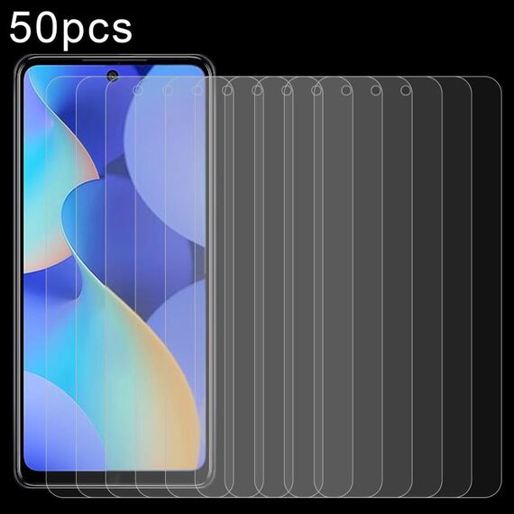 Per Tecno Spark 10 Pro 50pz 0.26mm 9H 2.5D Pellicola in vetro temperato