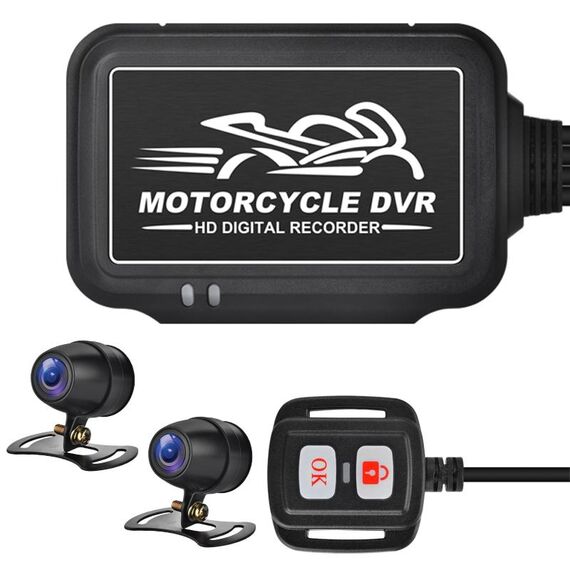 SE3 Dual AHD 1080P DVR per moto HD impermeabile senza schermo, supporto per scheda TF / video in bicicletta / monitoraggio del parcheggio