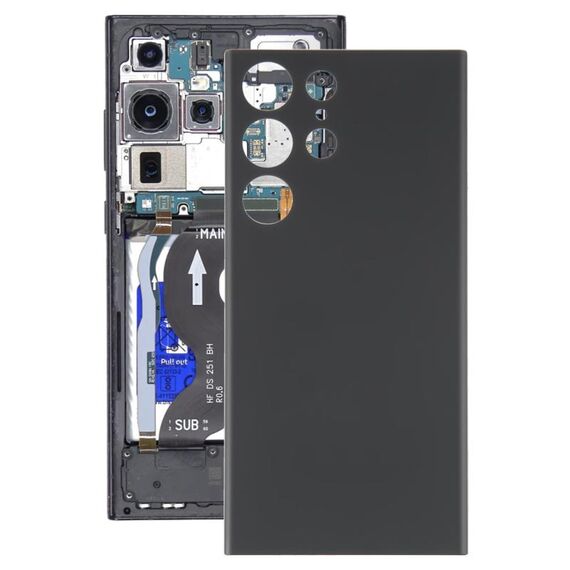 Per Samsung Galaxy S23 Ultra 5G SM-S918B Coperchio posteriore batteria OEM (nero)