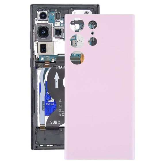 Per Samsung Galaxy S23 Ultra 5G SM-S918B Coperchio posteriore batteria OEM (rosa)