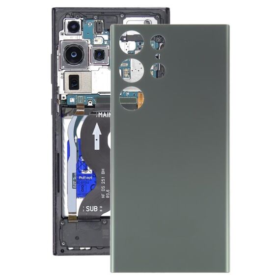 Cover posteriore per batteria OEM per Samsung Galaxy S23 Ultra 5G SM-S918B (verde)