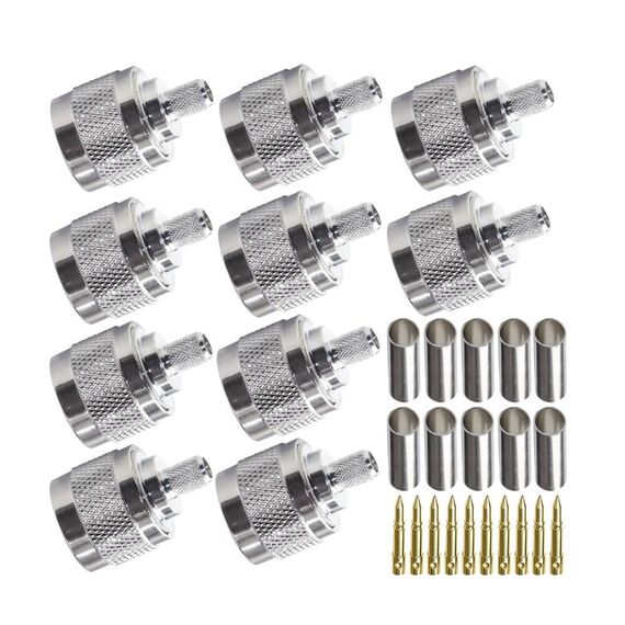 10 pezzi NJ-4 per connettore coassiale RF a bassa perdita per connettore tipo N LMR240