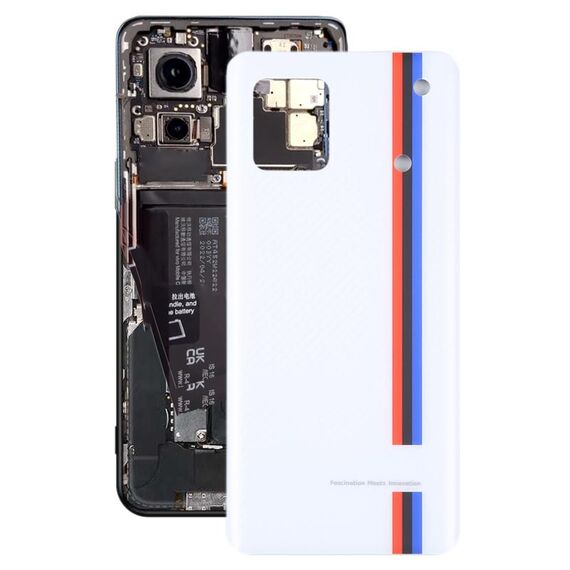 Cover posteriore per batteria in vetro OEM per vivo iQOO 9 (bianca)