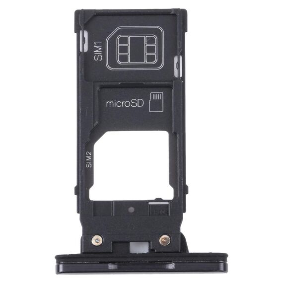 Vassoio per scheda SIM originale Sony Xperia XZ2 Premium + Vassoio per scheda SIM / Micro SD (nero)