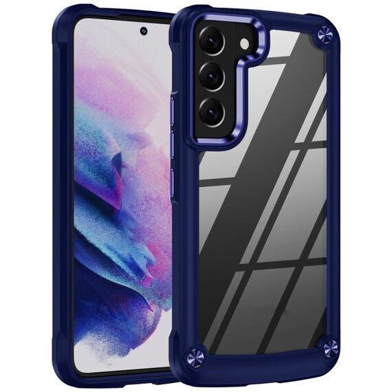 Per Samsung Galaxy S23 + 5G Custodia morbida in TPU trasparente per PC antiurto (blu)