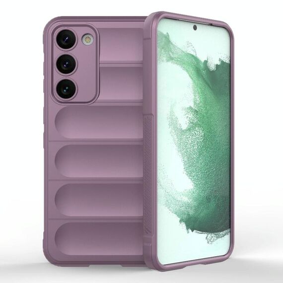 Per Samsung Galaxy S23 + 5G Magic Shield TPU + Custodia per telefono in flanella (viola)