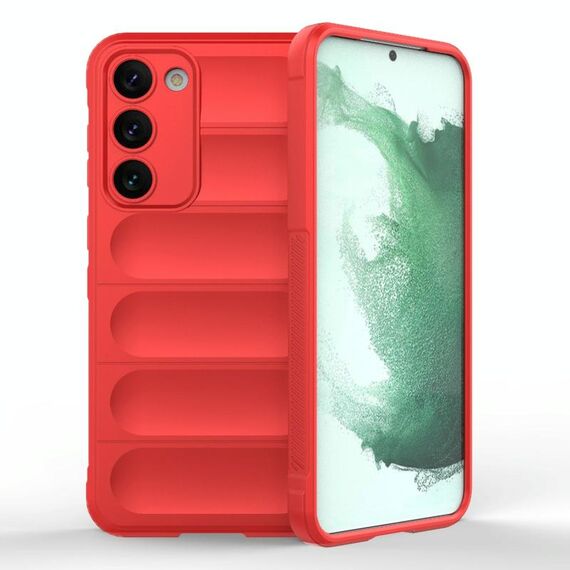 Per Samsung Galaxy S23 + 5G Magic Shield TPU + Custodia per telefono in flanella (rossa)
