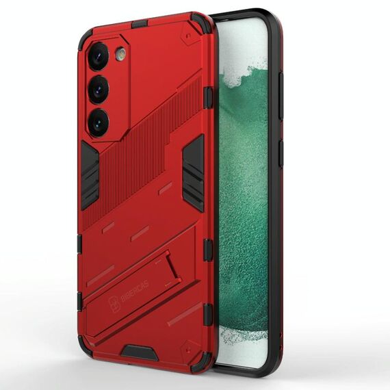 Per Samsung Galaxy S23 + 5G Punk Armor 2 in 1 PC + TPU antiurto per telefono con supporto invisibile (rosso)