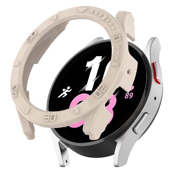 Per Samsung Galaxy Watch5 / Watch4 44 mm Custodia protettiva per PC con copertura a metà con scala (colore Starlight)