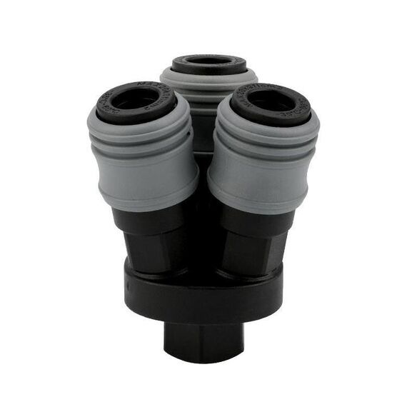 LAIZE Round Triplet 10 pezzi Componenti pneumatici autobloccanti di tipo C in plastica acciaio