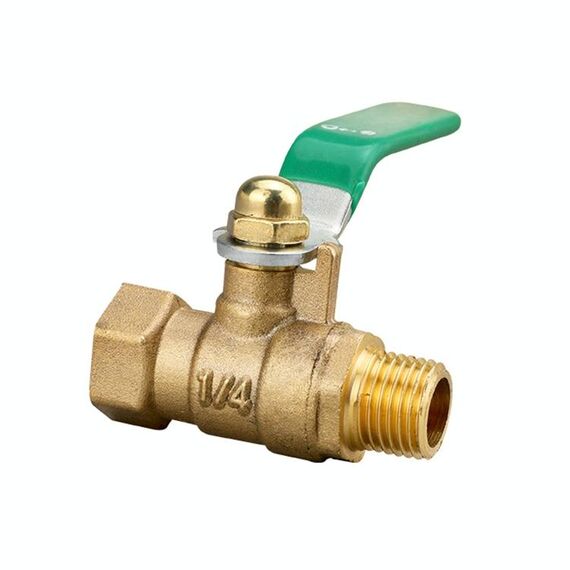 Connettore per tubo pneumatico LAIZE Valvola a sfera in ottone ispessito, dimensioni: interno ed esterno 2 punti 1/4 di pollice