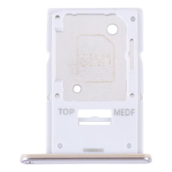 Vassoio per scheda SIM originale per Samsung Galaxy A54 SM-A546 + vassoio per scheda Micro SD (oro)
