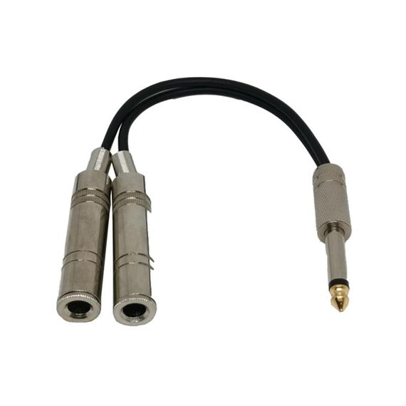 Cavo per chitarra elettrica basso schermato da 6,35 mm maschio a 2 femmine a canale singolo Accessori per strumenti musicali(0,2 m)