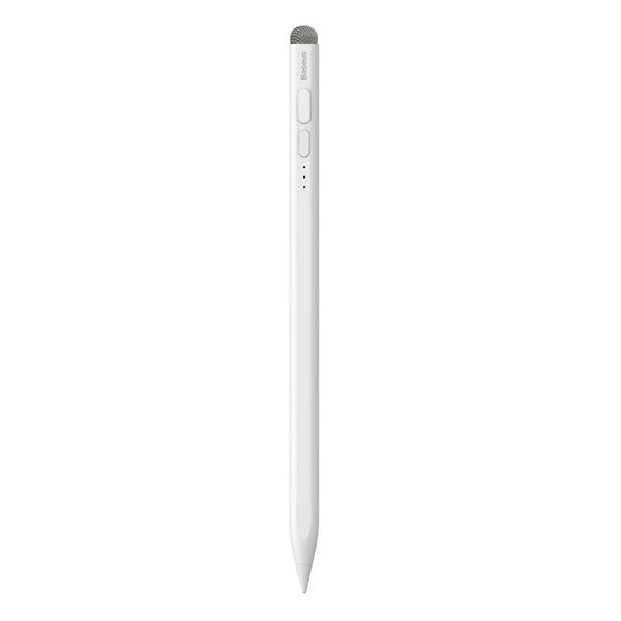Baseus SXBC060302 Indicatori LED serie 2 Stilo per scrittura capacitiva liscia, versione attiva + passiva (bianco)