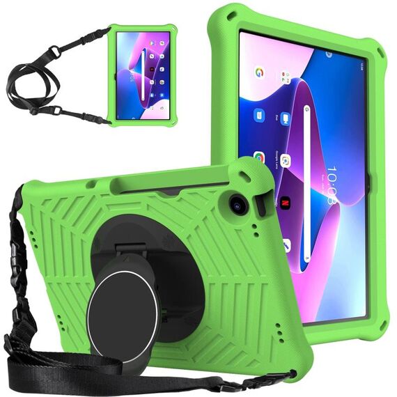 Per Lenovo Tab M10 Plus 10.6 3a generazione 2022 Spider King Custodia protettiva in silicone per tablet (verde)