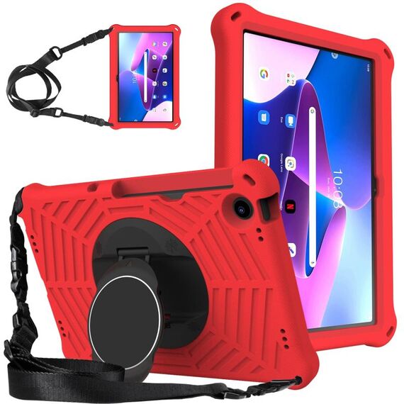 Per Lenovo Tab M10 Plus 10.6 3a generazione 2022 Spider King Custodia protettiva in silicone per tablet (rosso)