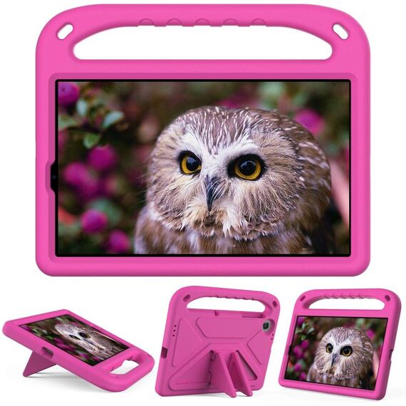 Per Lenovo Tab M10 HD 2a generazione Custodia per tablet antiurto EVA con supporto (rosa rossa)