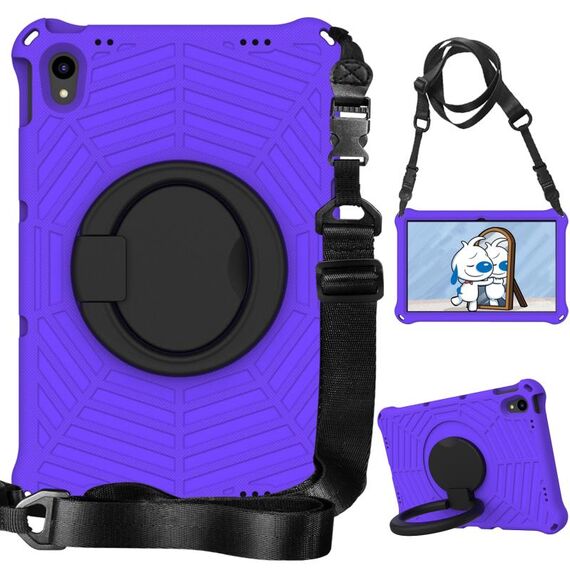 Custodia protettiva in silicone per tablet Lenovo Tab P11 TB-J606 Spider King (viola)
