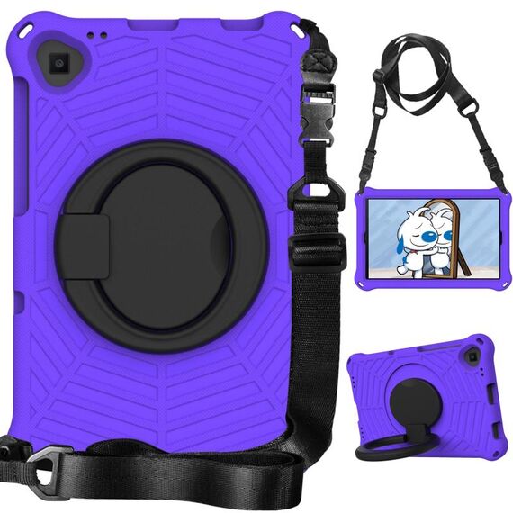 Custodia protettiva in silicone per tablet Lenovo Tab K10 Spider King (viola)