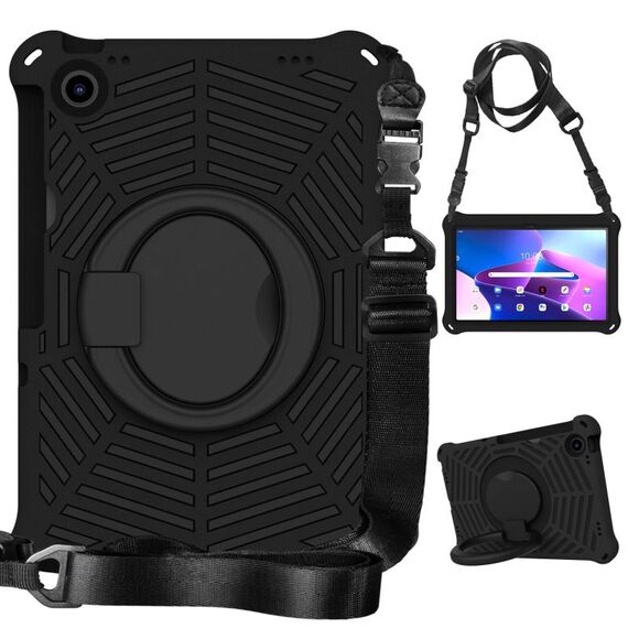 Per Lenovo Tab M10 Plus 10.6 3a generazione 2022 Spider King Custodia protettiva in silicone per tablet (nero)