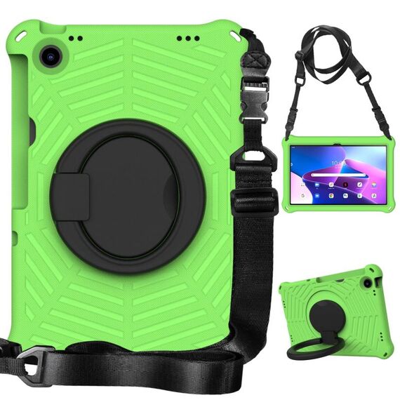 Per Lenovo Tab M10 Plus 10.6 3a generazione 2022 Spider King Custodia protettiva in silicone per tablet (verde)