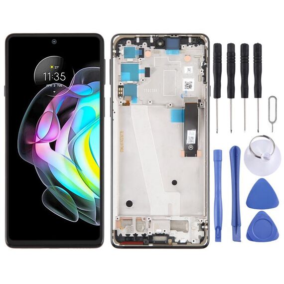 Schermo LCD originale per Motorola Moto Edge 20 Digitizer Assemblaggio completo con cornice