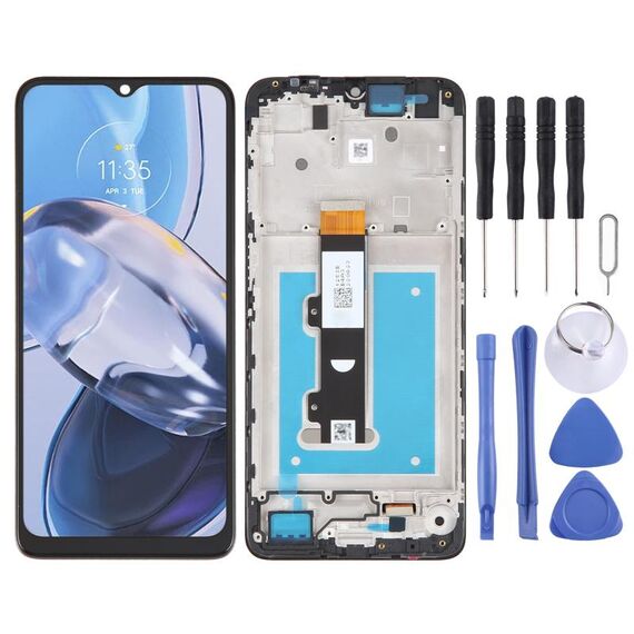 Schermo LCD originale per Motorola Moto E22 / E22i Digitizer Assemblaggio completo con cornice