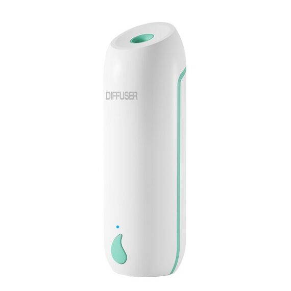 Spruzzatore di incenso a tempo automatico per macchina per aromaterapia, macchina singola, senza olio essenziale (1.0 bianco verde)
