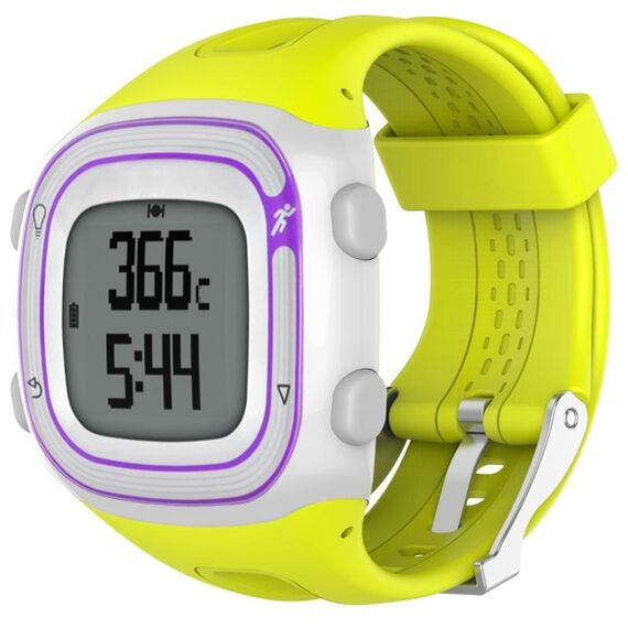 Per Garmin Forerunner 10/15 cinturino sportivo in silicone stile femminile (ciano)