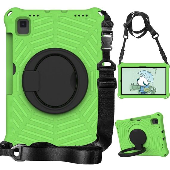 Custodia protettiva in silicone per Samsung Galaxy Tab S5e T720 Spider King (verde)