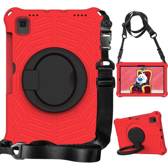 Custodia protettiva in silicone per Samsung Galaxy Tab S6 T860 Spider King (rosso)